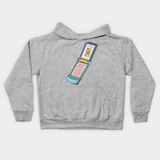 Retro y2k Razr Flip Phone Kids Hoodie